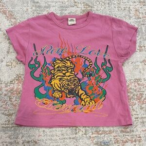 Urban Outfitters Pink Tiger Graphic Tee